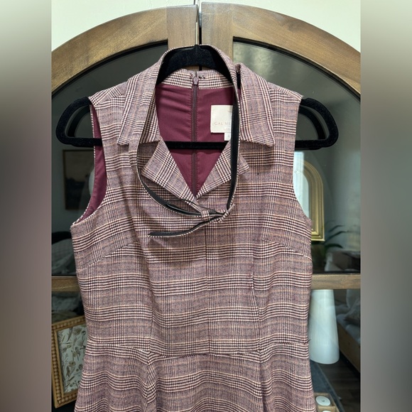 Gal Meets Glam Purple Plaid Midi Dress - Picture 4 of 6